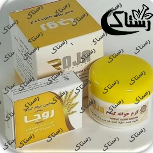 کرم و صابون جوانه گندم عسلی روجا رستاک تبریز ( 120 گرم)